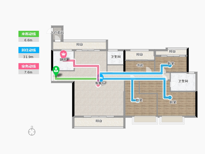 福建省-莆田市-新光·皇庭水岸-151.22-户型库-动静线