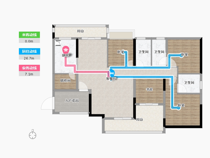 广东省-广州市-科城山庄·峻森园-146.46-户型库-动静线