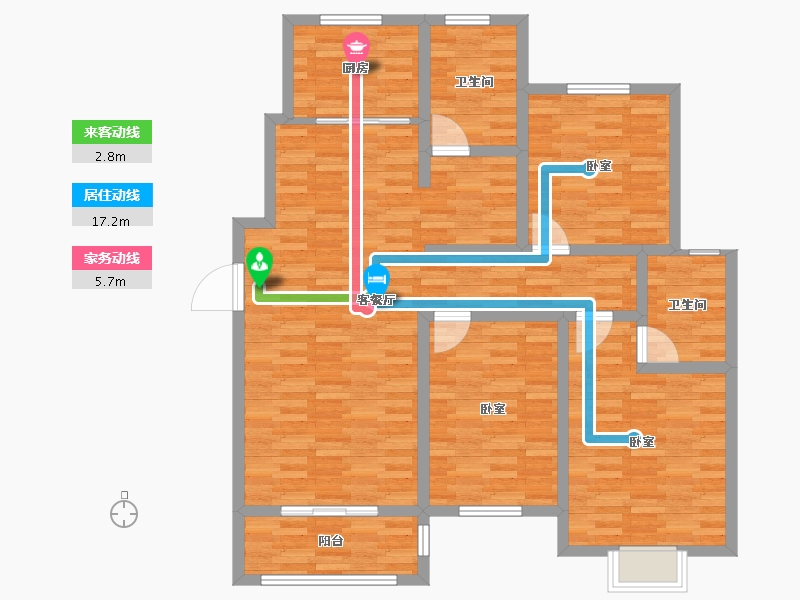 河南省-开封市-兰考京海湾-111.70-户型库-动静线