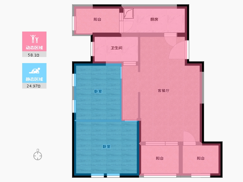 湖北省-武汉市-武汉恒大首府-73.23-户型库-动静分区