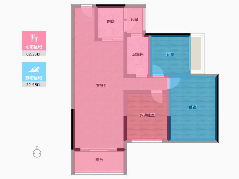 广东省-东莞市-鼎峰尚境-74.66-户型库-动静分区