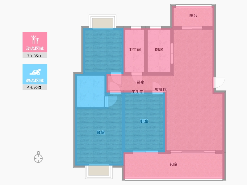 湖南省-衡阳市-金湘富都-103.09-户型库-动静分区