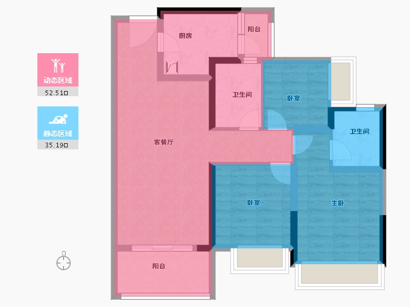 广东省-佛山市-新城香悦公馆-77.00-户型库-动静分区