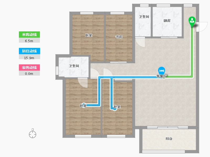 福建省-福州市-金辉中央铭著-114.08-户型库-动静线