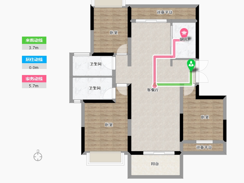 湖南省-常德市-月亮岛-103.00-户型库-动静线