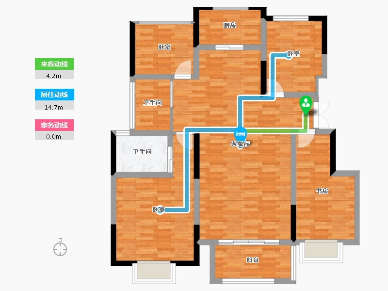 河南省-开封市-路劲九郡-102.99-户型库-动静线