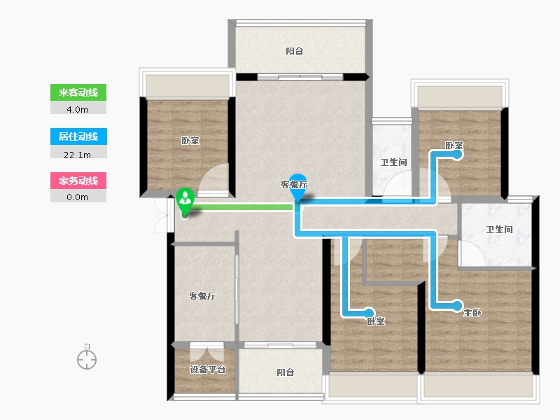 湖南省-娄底市-湘中府-115.60-户型库-动静线