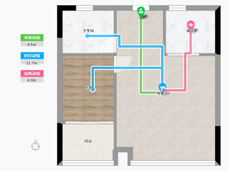 湖北省-孝感市-紫台·壹号公馆-48.91-户型库-动静线