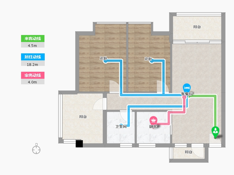 广东省-清远市-金地辉煌·富域城-74.29-户型库-动静线