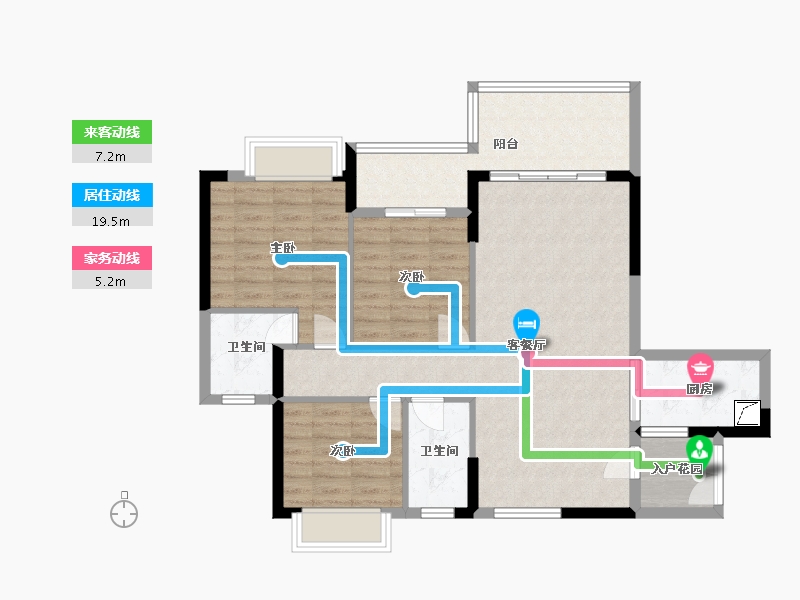 广东省-清远市-金地辉煌·富域城-93.51-户型库-动静线