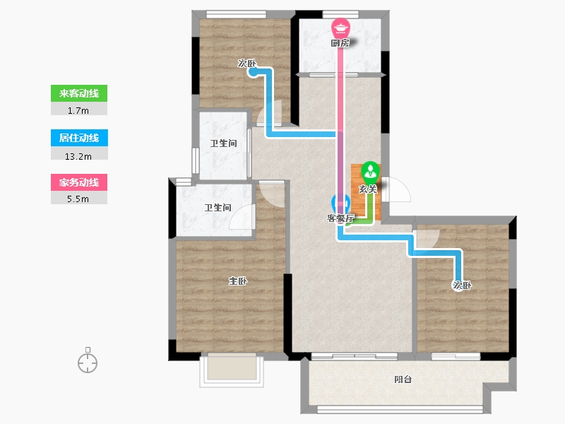 福建省-福州市-融信澜宸-88.00-户型库-动静线