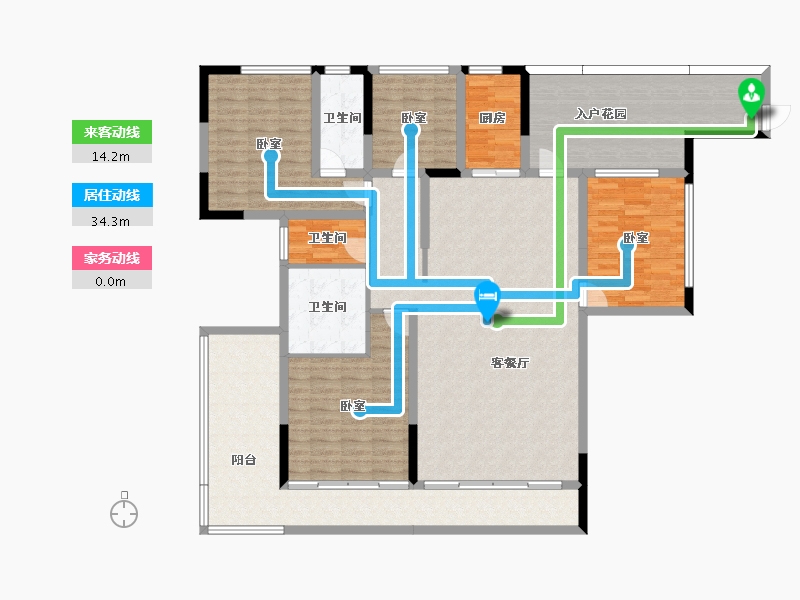 广东省-清远市-君廷湖山-170.77-户型库-动静线