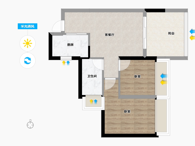 广东省-深圳市-花样年·旭辉·好时光-52.01-户型库-采光通风