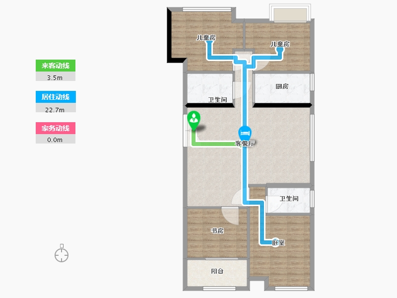 福建省-福州市-大东海中央府-104.01-户型库-动静线