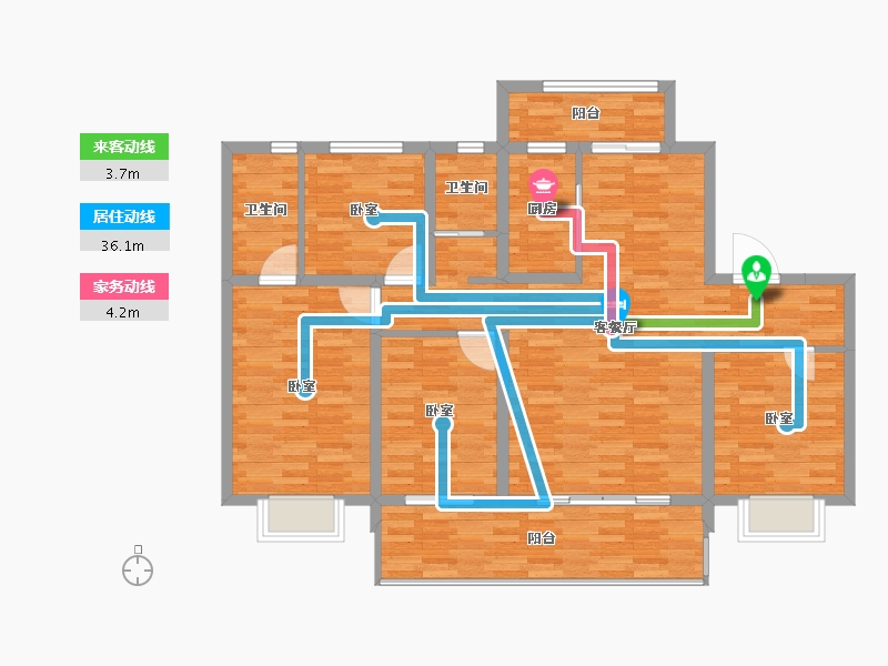 河南省-开封市-通许碧桂园-113.99-户型库-动静线