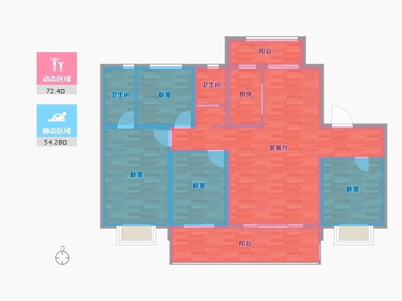 河南省-开封市-通许碧桂园-113.99-户型库-动静分区