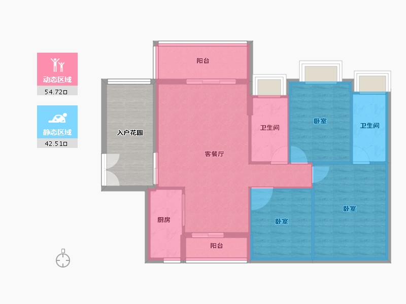 广东省-广州市-花都凤凰御景-99.00-户型库-动静分区