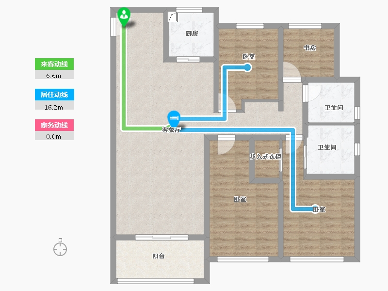 浙江省-嘉兴市-路劲嘉禾金茂府-109.00-户型库-动静线