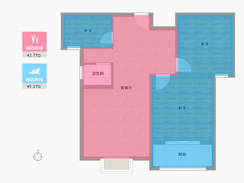 河南省-开封市-兰考京海湾-79.29-户型库-动静分区