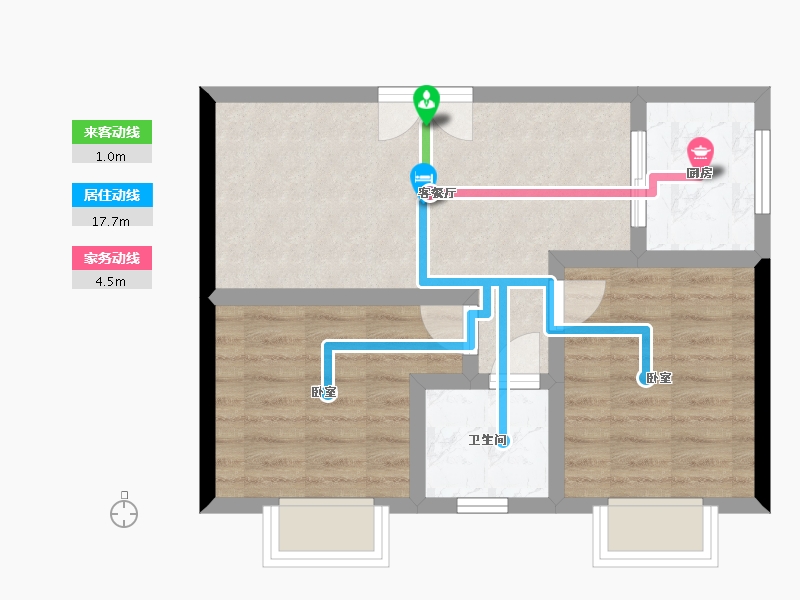 陕西省-西安市-满堂悦MOMΛ-49.81-户型库-动静线