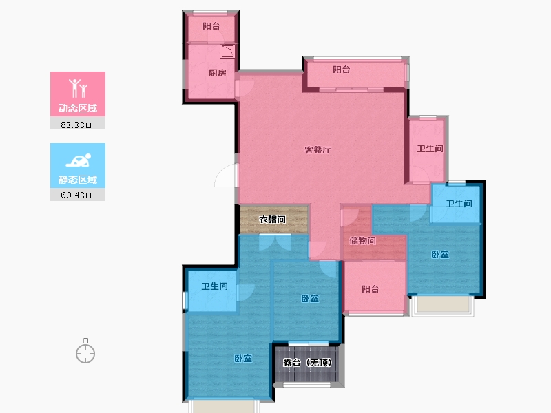 广东省-深圳市-山语清晖-139.42-户型库-动静分区