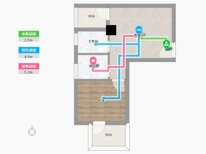 福建省-福州市-温泉壹号-34.00-户型库-动静线