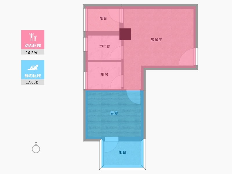 福建省-福州市-温泉壹号-34.00-户型库-动静分区