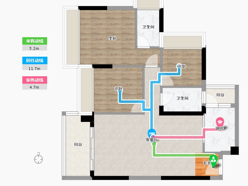 广东省-清远市-海港成天荷1号-81.79-户型库-动静线