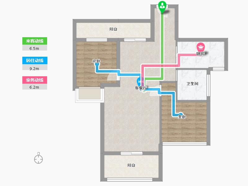 湖南省-常德市-江南学府-72.62-户型库-动静线