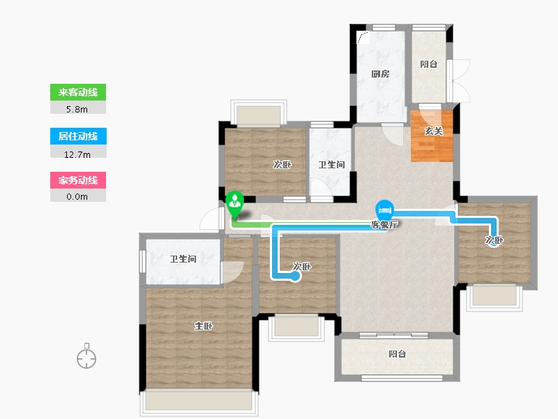 湖南省-常德市-汉寿恒大御府-113.00-户型库-动静线