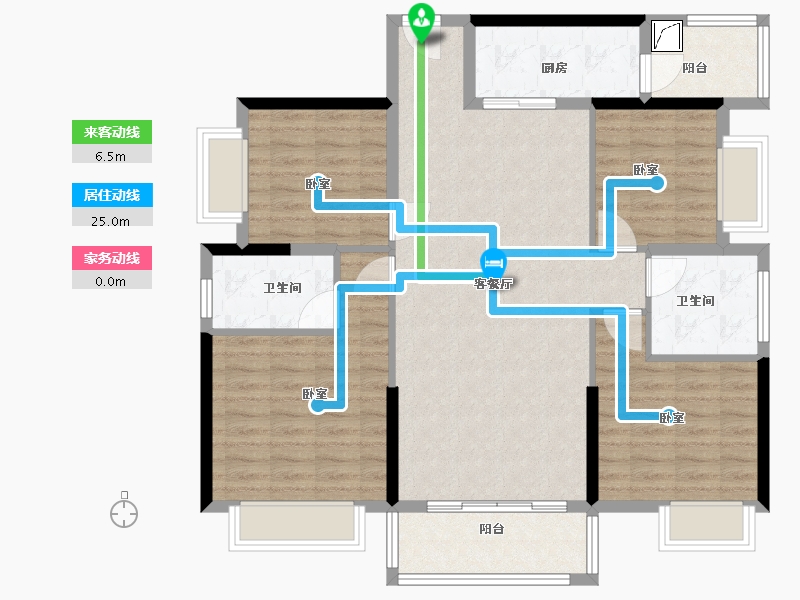 广东省-河源市-河源敏捷珑山源著-106.00-户型库-动静线