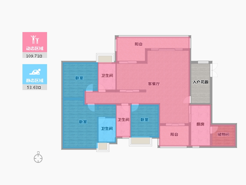 广东省-广州市-科城山庄·峻森园-157.34-户型库-动静分区