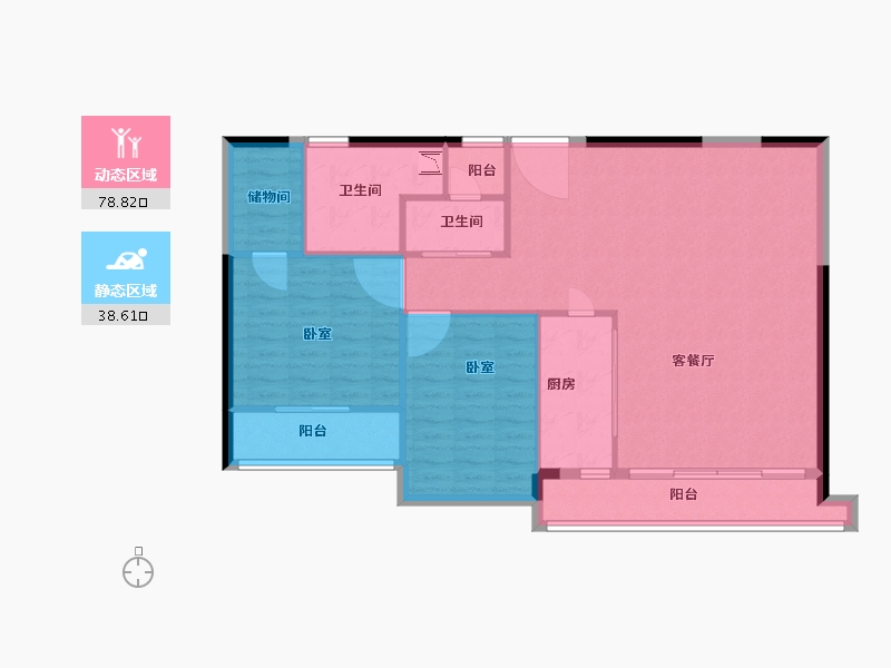 广东省-深圳市-华侨城新天鹅堡-108.00-户型库-动静分区