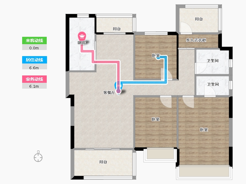 湖南省-衡阳市-佳兆业悦峰-116.00-户型库-动静线