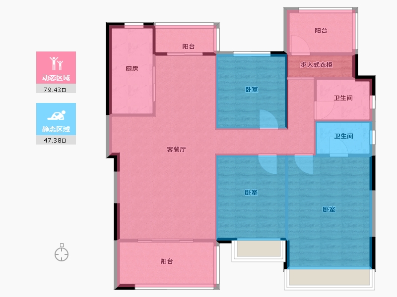 湖南省-衡阳市-佳兆业悦峰-116.00-户型库-动静分区