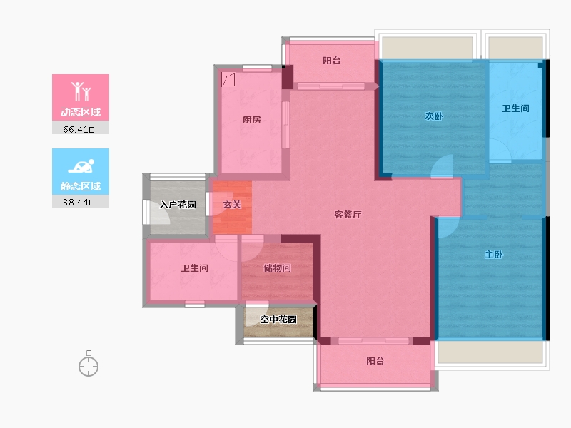 广东省-清远市-景业雍景园-99.01-户型库-动静分区