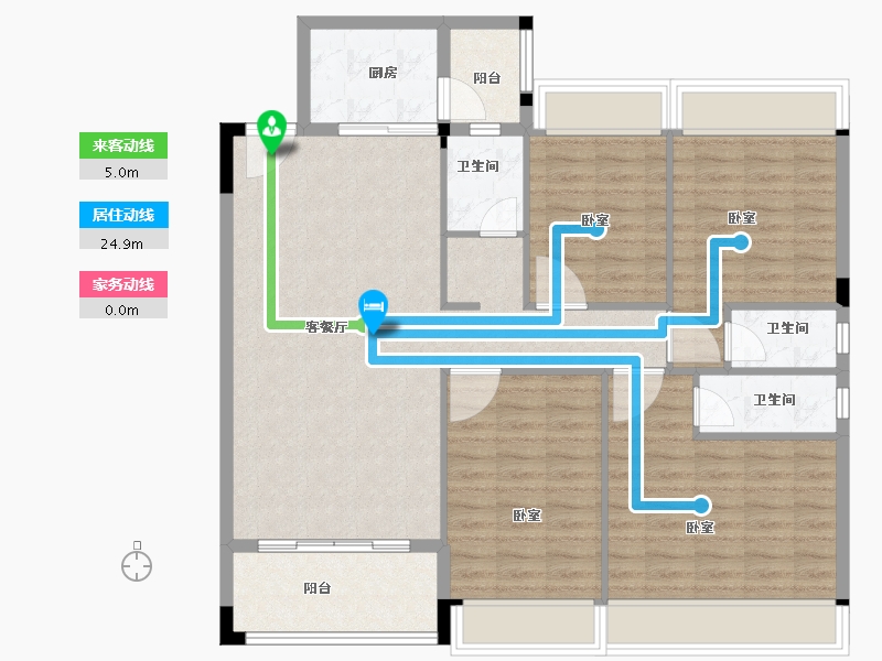 广东省-韶关市-乐昌利华雅居-110.87-户型库-动静线