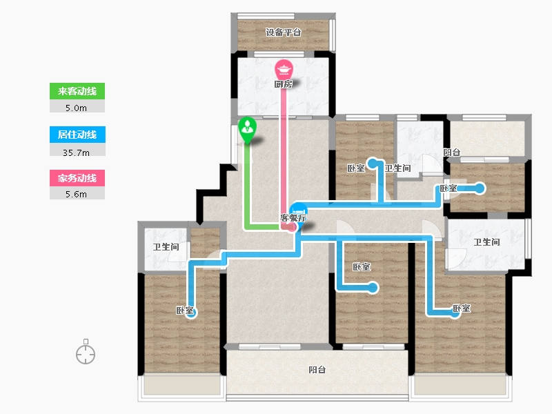 浙江省-温州市-乐虹湾-134.01-户型库-动静线