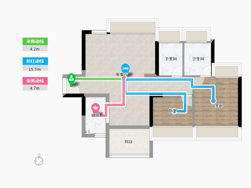 广东省-珠海市-和丰御庭-67.00-户型库-动静线