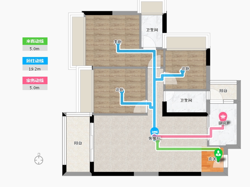 广东省-清远市-海港成天荷1号-74.90-户型库-动静线