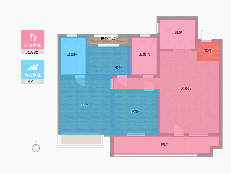 山东省-济宁市-保利·和府-95.20-户型库-动静分区