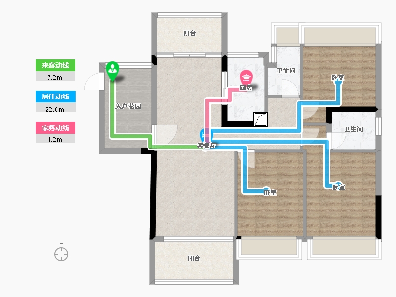 湖南省-郴州市-桂阳碧桂园-99.06-户型库-动静线