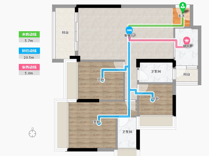 广东省-清远市-海港成天荷1号-82.50-户型库-动静线