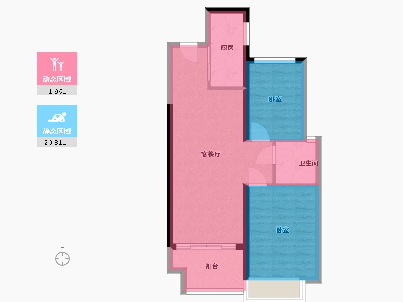 浙江省-温州市-置信弘润·海上传奇-56.01-户型库-动静分区