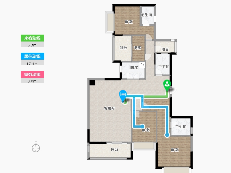 广东省-深圳市-山语清晖-143.60-户型库-动静线