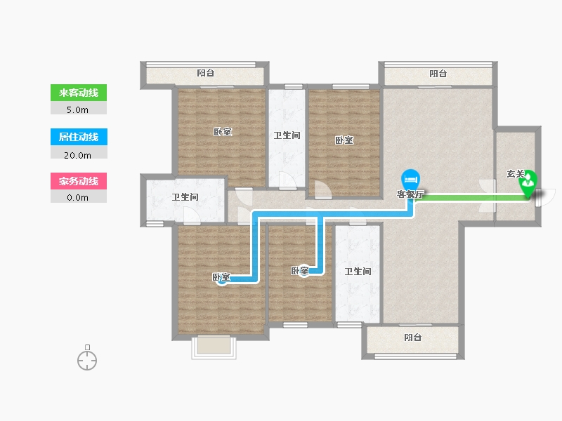 山东省-济宁市-公园壹号-160.00-户型库-动静线