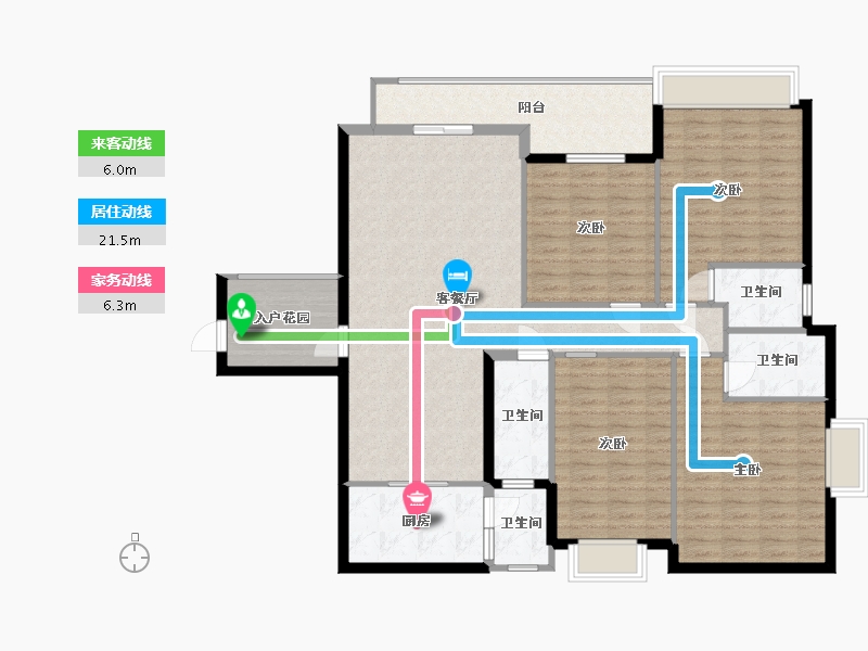 广西壮族自治区-百色市-华讯城-138.99-户型库-动静线