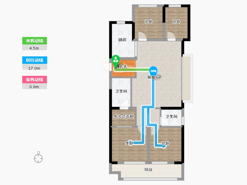 福建省-福州市-融创未来海-104.57-户型库-动静线