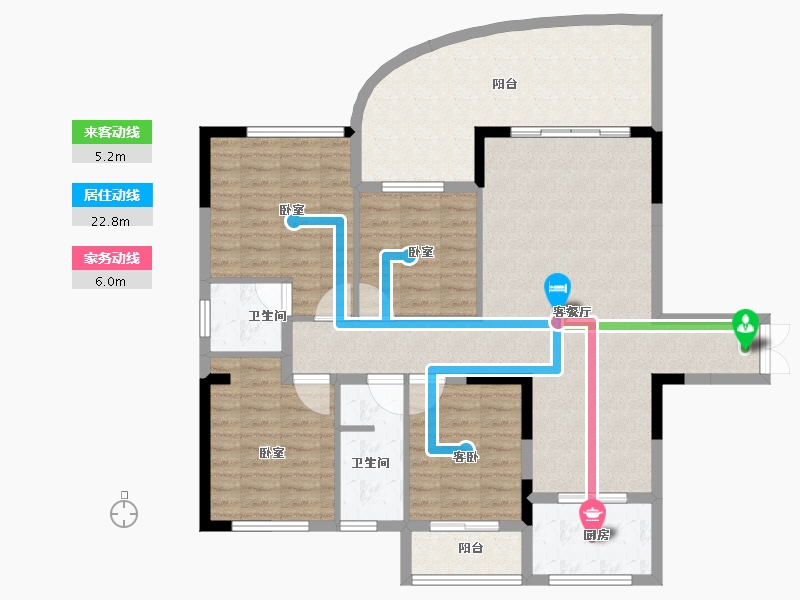 湖南省-怀化市-金沙湾·滨江学苑-118.29-户型库-动静线