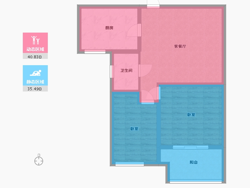 山东省-淄博市-创业齐韵韶苑-68.00-户型库-动静分区